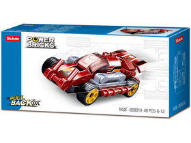 Sluban Pull-Back Car Fast Red