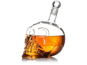 Totenkopf Glaskaraffe