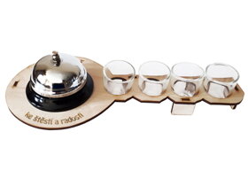 Holzschlüssel zum Glück und zur Freude CZ