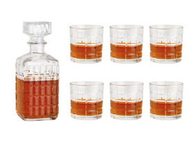 Set aus Whiskykaraffe und 6 Gläsern