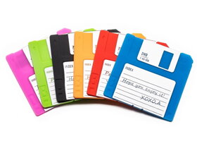 Untersetzer in Form von Disketten