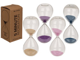 Glas-Sanduhr 5 Minuten Timer verschiedene Farben