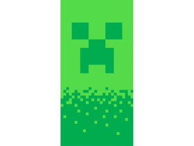 Grünes Strandtuch für Jungen Minecraft
