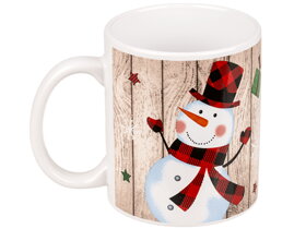 Weihnachtstasse mit Schneemann