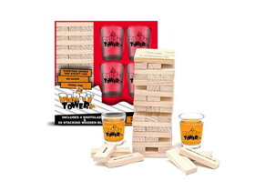 Trinkspiel Wackelturm aus Holz