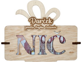 Holzverpackung für Geldgeschenk NIČ SK