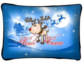 Christmas Cushion with Reindeer SK