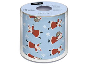 Weihnachtstoilettenpapier Tanzender Santa