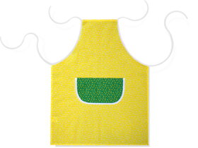 Yellow Apron with Green Pocket