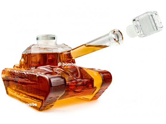 Panzer Whisky Glaskaraffe