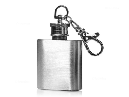 Mini Flachmann als Schlüsselanhänger