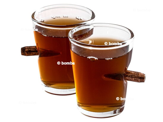 Bulletproof Shot Glasses with Bullets 