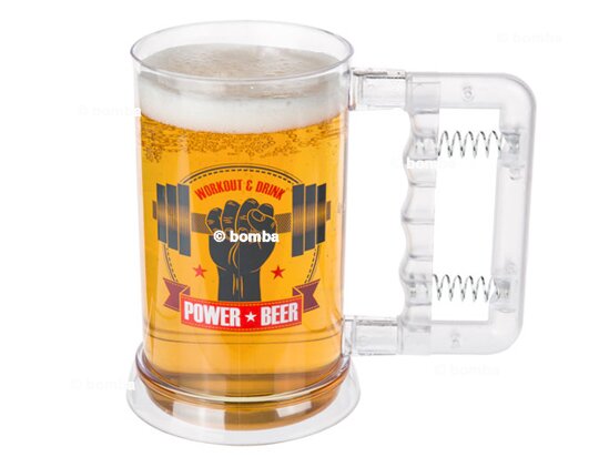 Kunststoff Bierkrug Power Beer