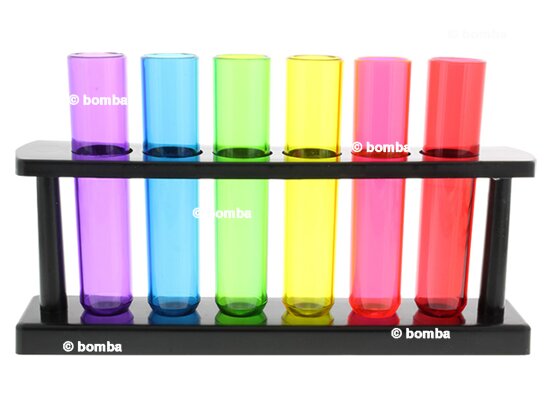Bunte Party-Reagenzgläser aus Kunststoff