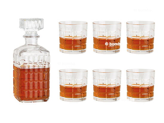 Set aus Whiskykaraffe und 6 Gläsern