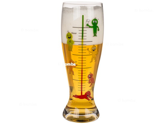 XXL-Bierglas Phasen des Trinkens