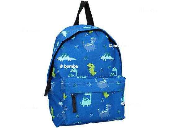 Kinderrucksack mit Dinosauriern blau