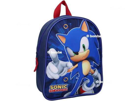 Blauer Kinderrucksack Sonic Still Unstoppable
