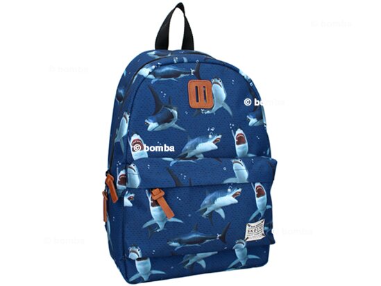 Blauer Rucksack Skooter Sharks