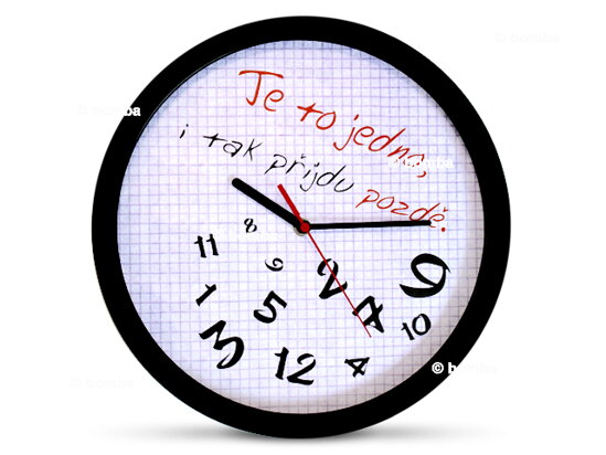 Wanduhr für Nachzügler - CZ Version