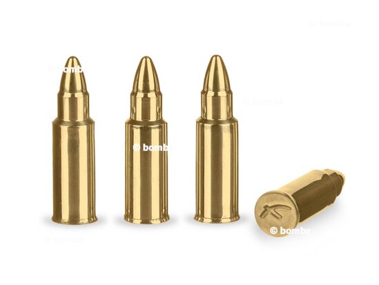 Eiswürfel Patronen aus Metall gold