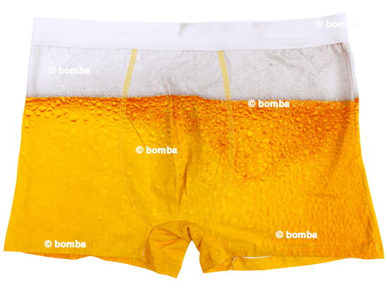 Bier Boxershorts in Metall-Bierdose - Größe M