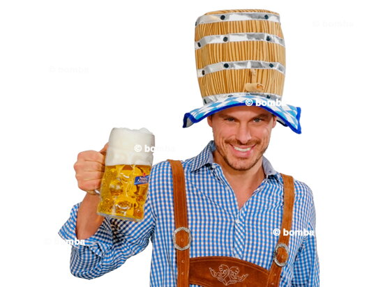 Bierfass Hut mit Zapfhahn