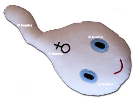 Kissen in Spermaform - Geschlecht &quot;weiblich&quot;