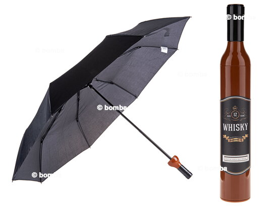 Regenschirm Whiskyflasche