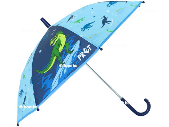 Kinder Regenschirm Dinosaurier blau