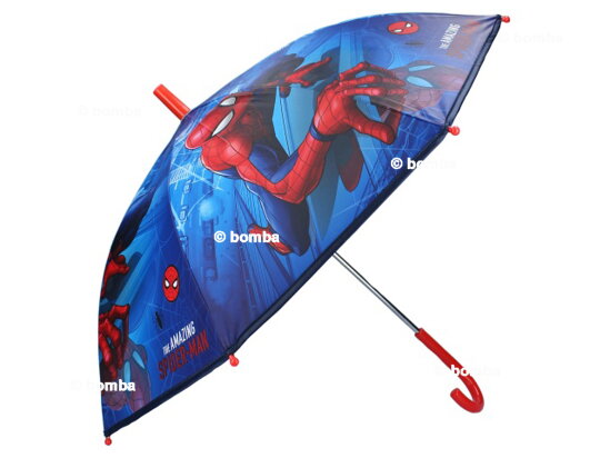 Regenschirm für Jungen Spiderman blau