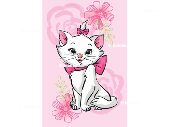 Kinderdecke Disney Marie Aristocats Pink Flower