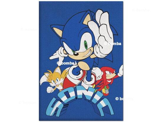Kinderdecke Sonic The Hedgehog blau