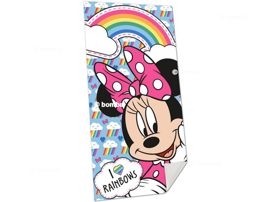 Strandtuch Minnie Mouse Regenbogen