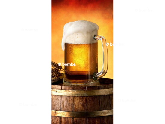 Strandtuch Bierglas mit Bier