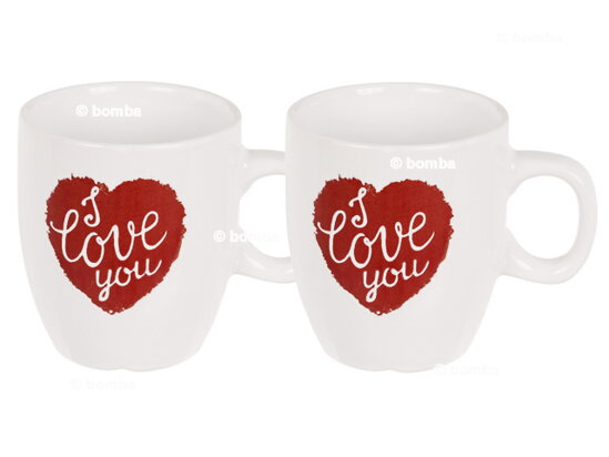 Tassen für Paare I Love You 2er Set