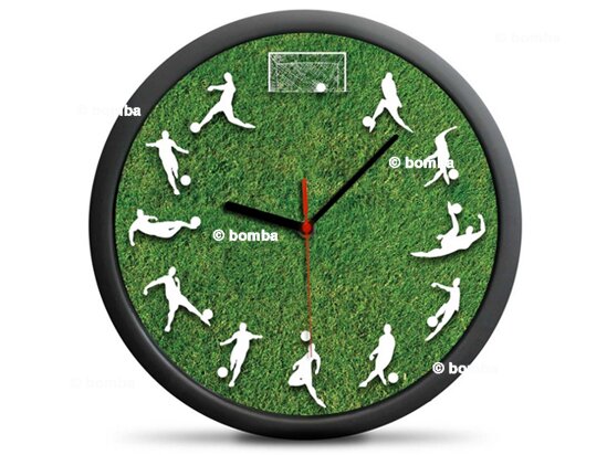 Wanduhr Fußball