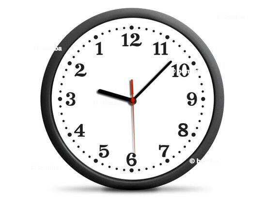 Rückwärtsuhr Wanduhr