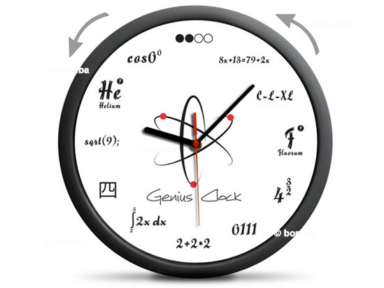 Wanduhr für Genies