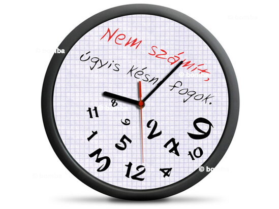 Wanduhr für Nachzügler HU Version