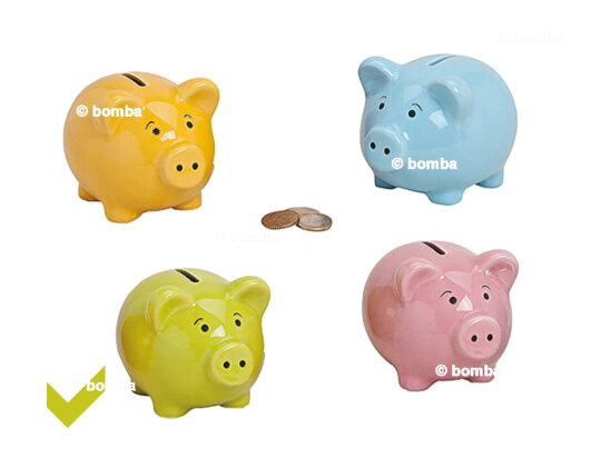 Keramik Sparschwein grün