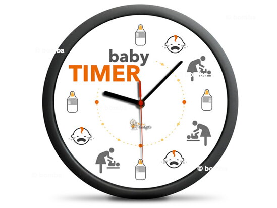 Wanduhr Baby Timer