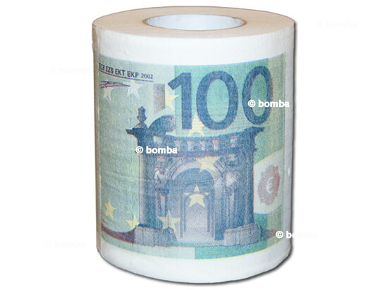 Toilettenpapier 100 Euro