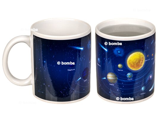 Sonnensystem Kaffeebecher mit Wärmeeffekt