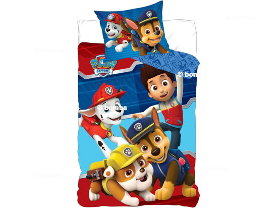 Kinderbettwäsche Paw Patrol blau