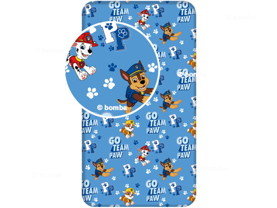Spannbettlaken für Kinder Paw Patrol Go Team