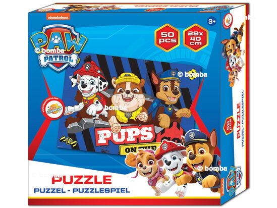 Puzzle Paw Patrol Pups On The Go! - 50 Teile