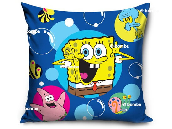 Kinderkissen Spongebob Schwammkopf blau