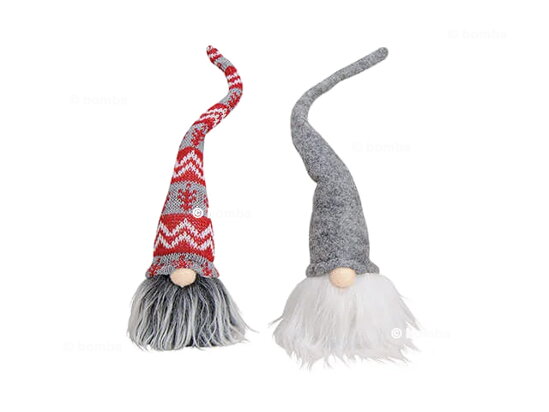 Kleine bunte Weihnachtswichtel - 2 Stück
