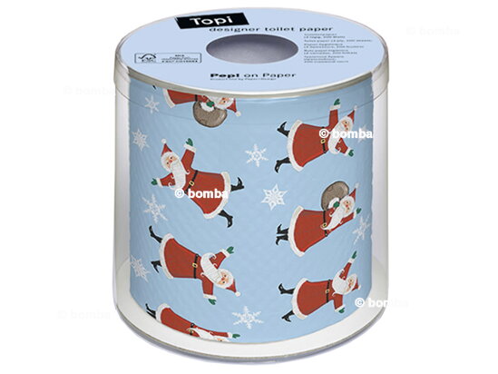 Weihnachtstoilettenpapier Tanzender Santa